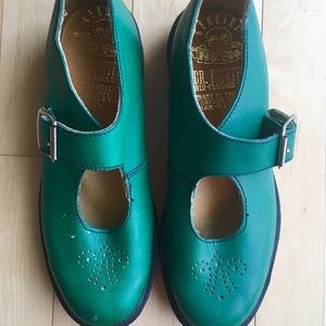 Vintage Dr. Martens Green Mary Janes